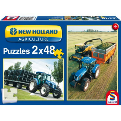 New Holland - TD5 115 / FR500: 2 x 48 piezas Puzzle