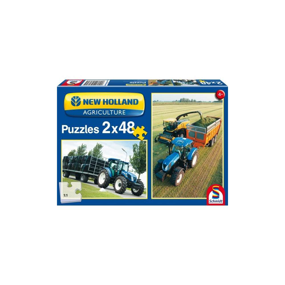 New Holland - TD5 115 / FR500: 2 x 48 piezas Puzzle