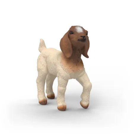 Figura de juguete de cabritillo bóer Schleich pintado a mano con detalles realistas