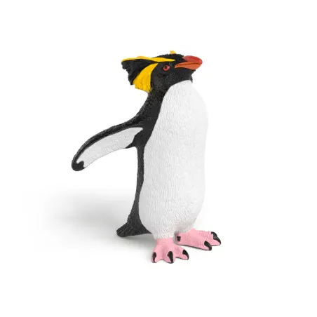 Figura realista de pingüino saltarrocas de juguete para niños