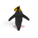 Figura realista de pingüino saltarrocas de juguete para juego infantil y aprendizaje.