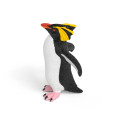 Figura realista de pingüino saltarrocas de juguete para juego infantil y aprendizaje.