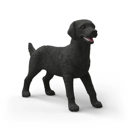 Figura de juguete realista de Labrador Retriever hembra negra de Schleich.
