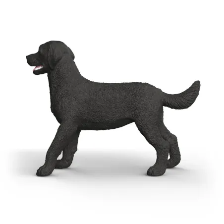 Figura de Labrador Retriever hembra negra de Schleich, juguete realista para coleccionar.