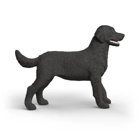 Figura de Labrador Retriever hembra negra de Schleich, juguete realista para coleccionar.