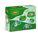 Parque de juegos interactivo para gatos de Schleich con rampa y tejado balancín.