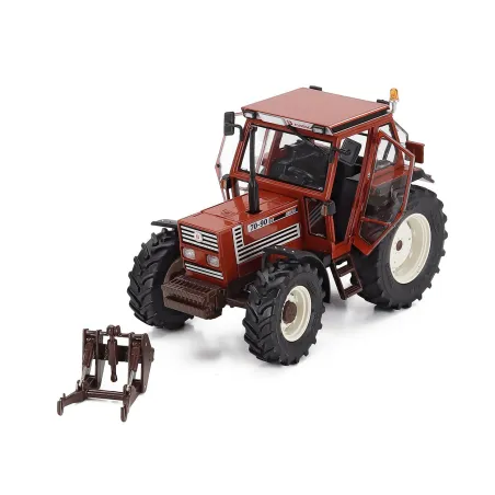 Tractor a escala 1:32 Fiat 70-90 Confort Cab 4WD de la marca ROS para coleccionistas.