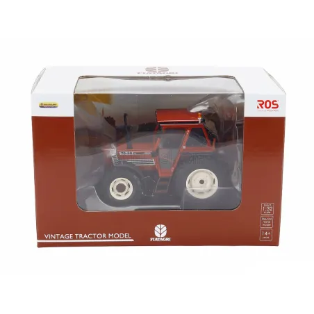 Tractor a escala 1:32 Fiat 70-90 Confort Cab 4WD de la marca ROS para coleccionistas.