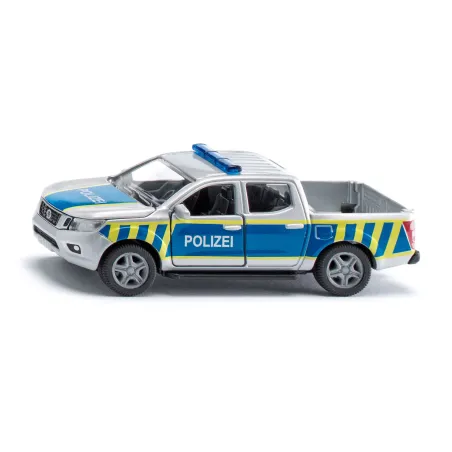 Coche de policía Nissan Navara a escala 1:50 en metal con puertas móviles
