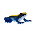 Figura realista de rana dardo venenosa azul pintada a mano
