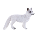 Figura de juguete de zorro ártico Mojo con detalles realistas para juego educativo.
