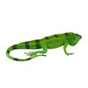 Figura de iguana decorativa esculpida y pintada a mano con detalles realistas de escamas para hogar u oficina.