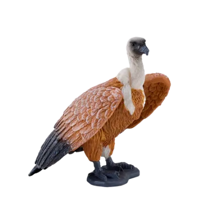 Figura realista de buitre leonado pintada a mano para coleccionistas y amantes de las aves.