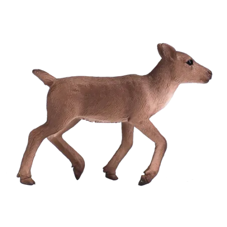 Figura detallada de cría de reno Mojo, miniatura realista para coleccionistas y juego educativo.
