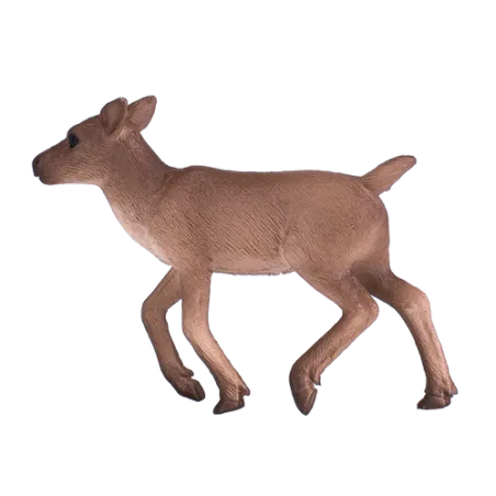 Figura detallada de cría de reno Mojo, miniatura realista para coleccionistas y juego educativo.