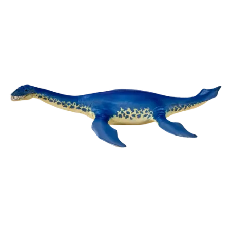Figura detallada de Cryptoclidus pintada a mano, réplica de reptil marino prehistórico del Jurásico.