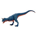 Figura de dinosaurio Carnotaurus pintada a mano con detalles realistas y texturas para coleccionistas.