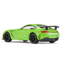 Modelo a escala del coche de carreras Mercedes-AMG GT4 de Siku en miniatura de metal.