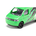 Miniatura de furgoneta VW Transporter T5 de Siku en metal con portón trasero funcional