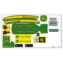 Set de pegatinas de repuesto para tractor infantil Peg-Pérego John Deere Ground Force.