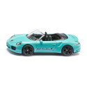 Miniatura de metal del Porsche 911 Turbo S Cabriolet de SIKU, coche de juguete descapotable detallado.