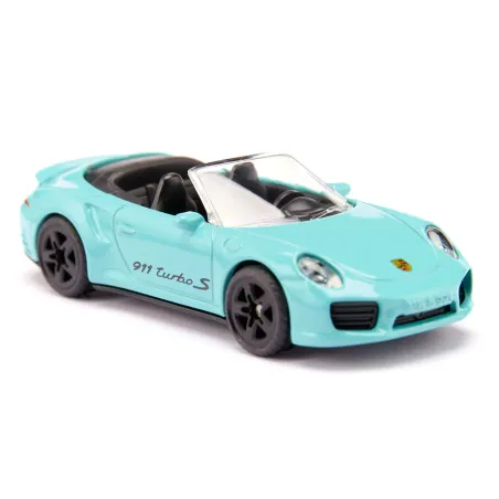 Miniatura de juguete Porsche 911 Turbo S Cabriolet de SIKU en metal y plástico.