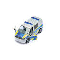 Furgoneta de policía VW T6 y motocicleta BMW de juguete Siku en metal