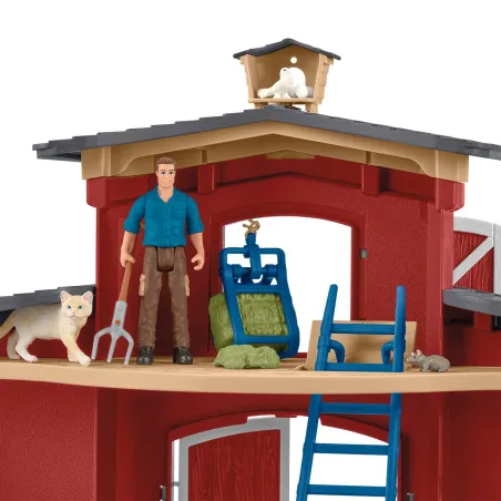 Casa Granja grande con animales | Estructura 86 cm