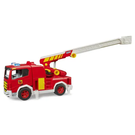 Camión de bomberos de juguete ROADMAX de Bruder con escalera giratoria y extensible.