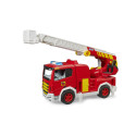 Camión de bomberos de juguete ROADMAX de Bruder con escalera giratoria y extensible.