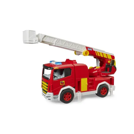 Camión de bomberos de juguete ROADMAX de Bruder con escalera giratoria y extensible.