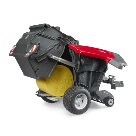 Empacadora de balas redondas Massey Ferguson RB 4180V de juguete compatible con tractores Bruder