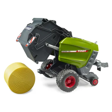 Empacadora de balas redondas Fendt Rotana 180V de juguete Bruder a escala 1:16