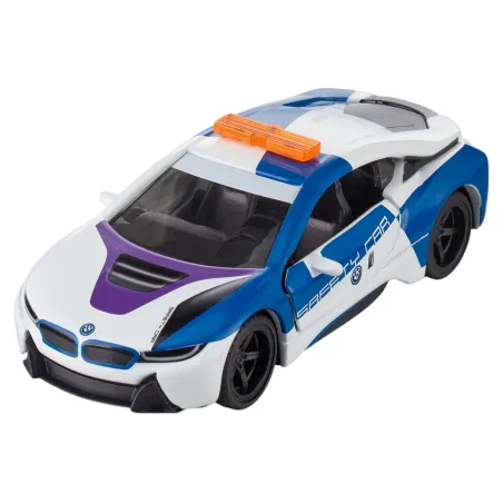 Coche de juguete BMW i8 Safety Car de SIKU en miniatura de metal y plástico para coleccionistas.