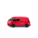 Miniatura de juguete VW ID. Buzz Cargo Porsche Racing Service en metal de Siku.