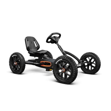 Kart de pedales BERG Buddy Negro para niños con sistema de frenado BFR y neumáticos de gran agarre.