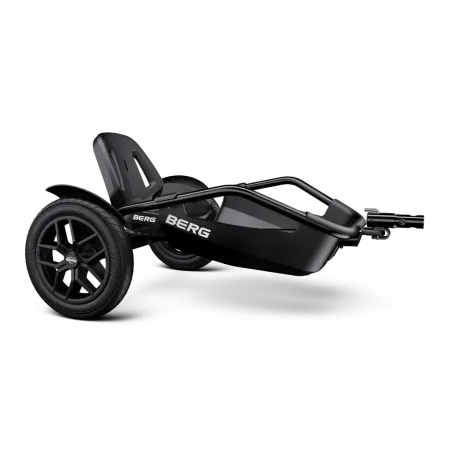 Remolque pasajero BERG Buddy Rally para kart de pedales infantil, ideal para transportar juguetes al aire libre.