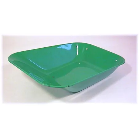 Cubo de carretilla de metal resistente para niños, ideal para juegos de construcción y jardín al aire libre.