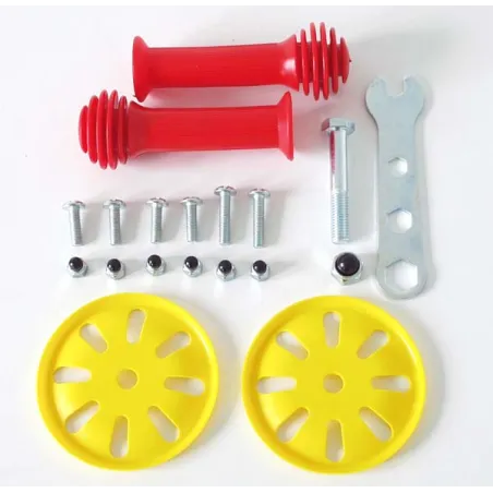Kit de montaje original Rolly Toys para reparar y fijar la carretilla de juguete infantil.