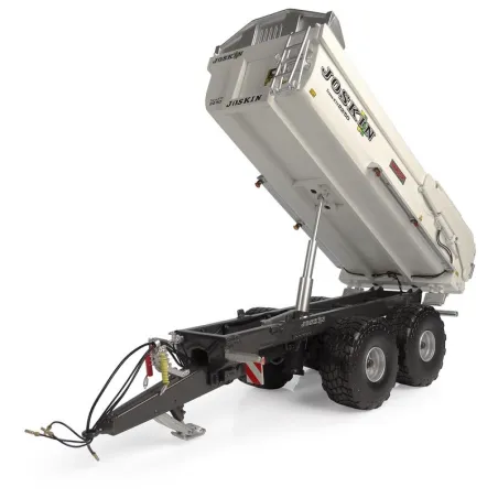 Remolque agrícola Joskin Trans-KTP 22/50 a escala 1:32, edición limitada en color blanco.