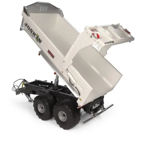 Remolque agrícola Joskin Trans-KTP 22/50 a escala 1:32, edición limitada en color blanco.