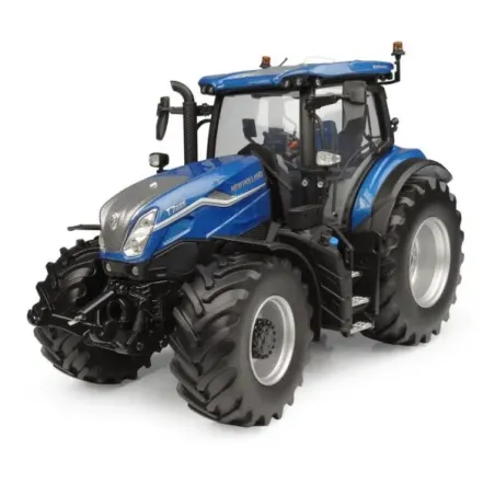 Tractor a escala 1:32 New Holland T7.225 Blue Power de metal para coleccionistas.