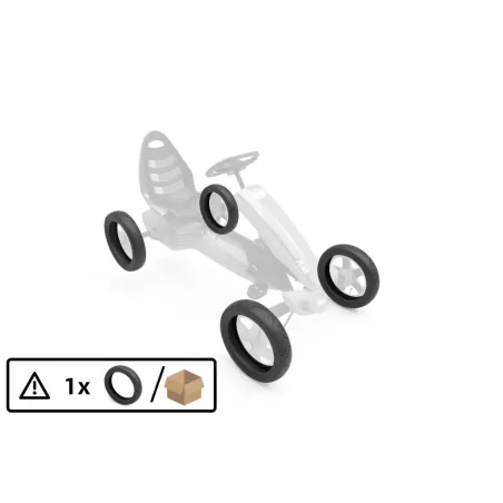 Neumático liso 12.5x2.50-9 para karts Berg, ideal para superficies firmes con agarre óptimo.