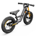 Bicicleta infantil BERG Bike Cross gris con freno de mano de alta precisión y diseño ergonómico ajustable.