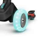 Patinete infantil plegable BERG Nexo rojo con luces LED y plataforma magnética