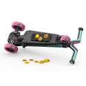 Patinete infantil plegable BERG Nexo rojo con luces LED y plataforma magnética