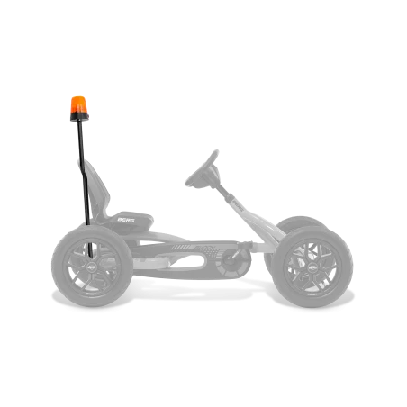Luz intermitente naranja de seguridad para kart de pedales BERG Buddy.