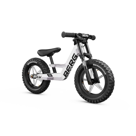 Freno de mano blanco ergonómico para bicicleta infantil BERG Cross.