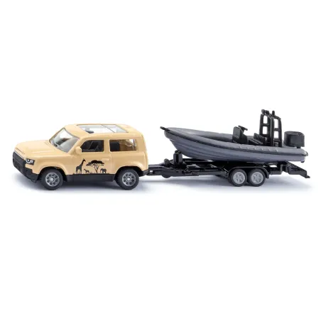 Land Rover Defender “Safari” de siku con barco