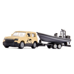 Land Rover Defender “Safari” de siku con barco